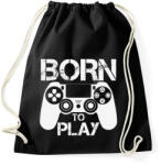 printfashion Born to play - Sportzsák, Tornazsák - Fekete (5327793)