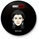 printfashion Nairobi - Kitűző, hűtőmágnes - Fekete (5048405)