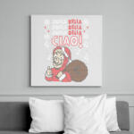 printfashion Jingle bell Bella Ciao - Vászonkép - Fehér (11471532)