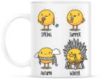 printfashion Trónok harca évszakok - Bögre - Fehér (789388)