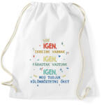 printfashion Igen, ikreink vannak - Sportzsák, Tornazsák - Fehér (10922647)