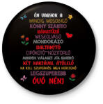 printfashion Én vagyok a legszuperebb óvó néni - világos - Kitűző, hűtőmágnes - Fekete (7305205)