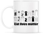 printfashion Cat lives matter - Bögre - Fehér (4244331)