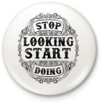 printfashion Ne nézd, csináld - Kitűző, hűtőmágnes - Fehér (3074271)