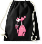 printfashion Rózsaszín Párduc - Sportzsák, Tornazsák - Fekete (15994240)