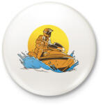 printfashion Jetski - Kitűző, hűtőmágnes - Fehér (9177133)