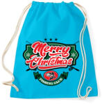 printfashion Boldog Karácsonyt - Horgászklub - Sportzsák, Tornazsák - Surf blue (459385)