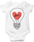 printfashion Szerelem villanykörte - Baba Body - Fehér (6538788)
