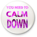 printfashion MEG KELL NYUGODNOD - Kitűző, hűtőmágnes - Fehér (3082167)