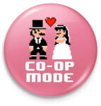 printfashion CO-OP Mode - Kitűző, hűtőmágnes - Rózsaszín (7354885)