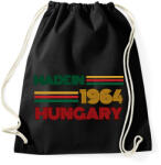 printfashion Szülinap made in Hungary 1964 - Sportzsák, Tornazsák - Fekete (16843828)