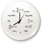 printfashion Matekos óra - Kitűző, hűtőmágnes - Fehér (16426207)