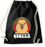 printfashion Boldog Quokka - Sportzsák, Tornazsák - Fekete (13931399)