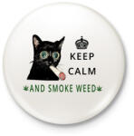 printfashion KEEP CALM - Kitűző, hűtőmágnes - Fehér (3079905)