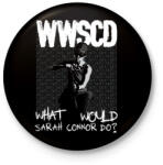 printfashion What would Sarah Connor do? - Kitűző, hűtőmágnes - Fekete (3093081)