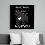 printfashion Francia bulldog fekete - Vászonkép - Fekete (6648040)