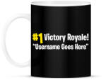 printfashion Fortnite Victory Royale - Bögre - Fekete (1126740)