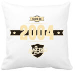 printfashion born-in-2004-cream-choco - Párnahuzat, Díszpárnahuzat - Fehér (634194)