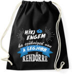 printfashion Hívj engem - Rendőr - Sportzsák, Tornazsák - Fekete (7693715)