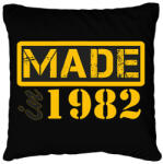 printfashion 1982 - Párnahuzat, Díszpárnahuzat - Fekete (12800760)