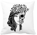 printfashion koponya girl - Párnahuzat, Díszpárnahuzat - Fehér (13487061)