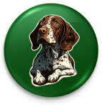 printfashion Angol vizsla pointer - Kitűző, hűtőmágnes - Sötétzöld (12761815)