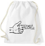 printfashion Pew Pew - Sportzsák, Tornazsák - Fehér (1275972)