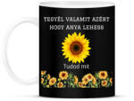 printfashion Tegyél valamit azért hogy anya lehess - Bögre - Fekete (15752129)