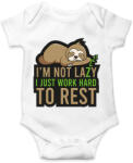 printfashion I'm not lazy - Baba Body - Fehér (12052482)