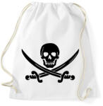 printfashion Kalóz Logó - Fekete - Sportzsák, Tornazsák - Fehér (1797552)