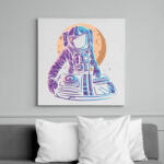 printfashion Űrhajós DJ - Vászonkép - Fehér (6638536)