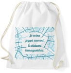 printfashion József Attila - Jó volna jegyet szerezni - Sportzsák, Tornazsák - Fehér (6611661)
