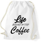 printfashion coffee begins - Sportzsák, Tornazsák - Fehér (6155490)