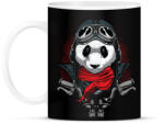 printfashion Motoros panda - Bögre - Fekete (791519)