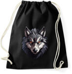 printfashion Farkas - Sportzsák, Tornazsák - Fekete (16317987)