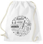 printfashion music - Sportzsák, Tornazsák - Fehér (14225833)