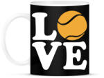 printfashion Love Tennis - Bögre - Fekete (5142230)