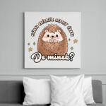 printfashion Süni nélkül élni - Vászonkép - Fehér (12544720)