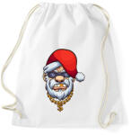 printfashion Gengszter mikulás - Sportzsák, Tornazsák - Fehér (1997964)