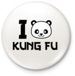 printfashion I love Kung Fu 2 - Kitűző, hűtőmágnes - Fehér (9449456)