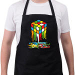 printfashion rubik - Kötény - Fekete (16610741)
