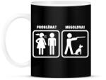 printfashion Probléma? Megoldva! - Vadászat - Bögre - Fekete (1226564)