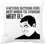 printfashion a hétvége biztosan férfi - Párnahuzat, Díszpárnahuzat - Fehér (2082056)