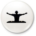 printfashion Dj - Kitűző, hűtőmágnes - Fehér (4446892)