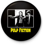printfashion Pulp Fiction - Kitűző, hűtőmágnes - Fekete (7604536)