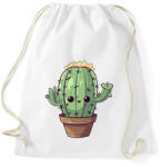 printfashion Aranyos kaktusz - Sportzsák, Tornazsák - Fehér (16076110)