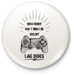 printfashion Erőszakos játék - Kitűző, hűtőmágnes - Fehér (3075846)