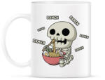 printfashion Ramen és csontváz - Bögre - Fehér (13362182)