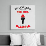 printfashion Nyugalom! Ez csak tesi óra, nem olimpia - Vászonkép - Fehér (6641106)