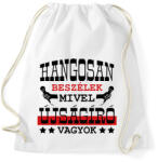 printfashion Hangosan beszélek - Sportzsák, Tornazsák - Fehér (10435196)